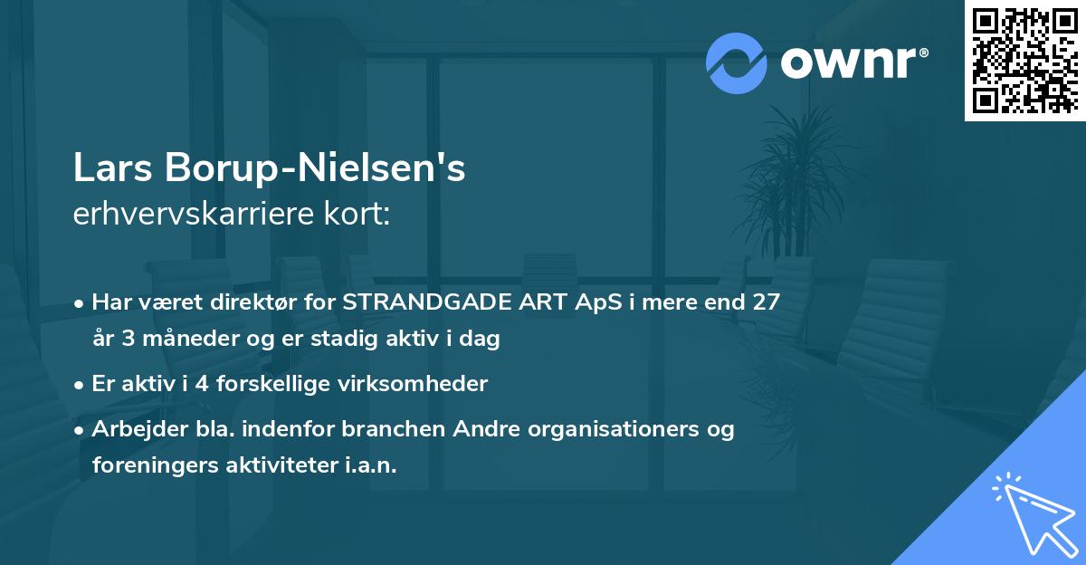 Lars Borup-Nielsen's erhvervskarriere kort