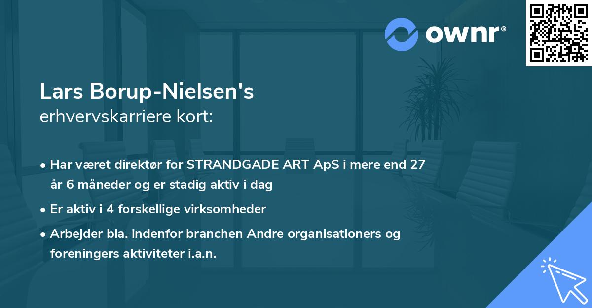 Lars Borup-Nielsen's erhvervskarriere kort