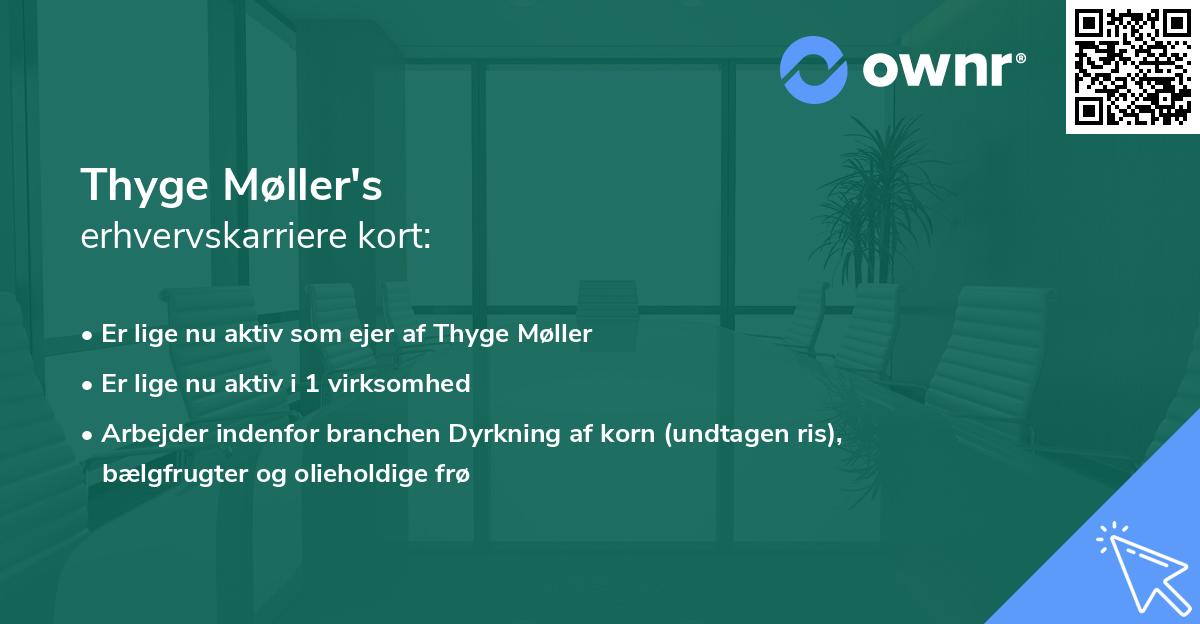 Thyge Møller's erhvervskarriere kort