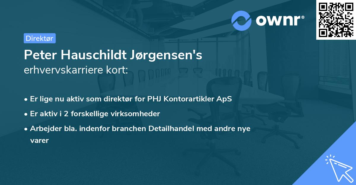 Peter Hauschildt Jørgensen's erhvervskarriere kort