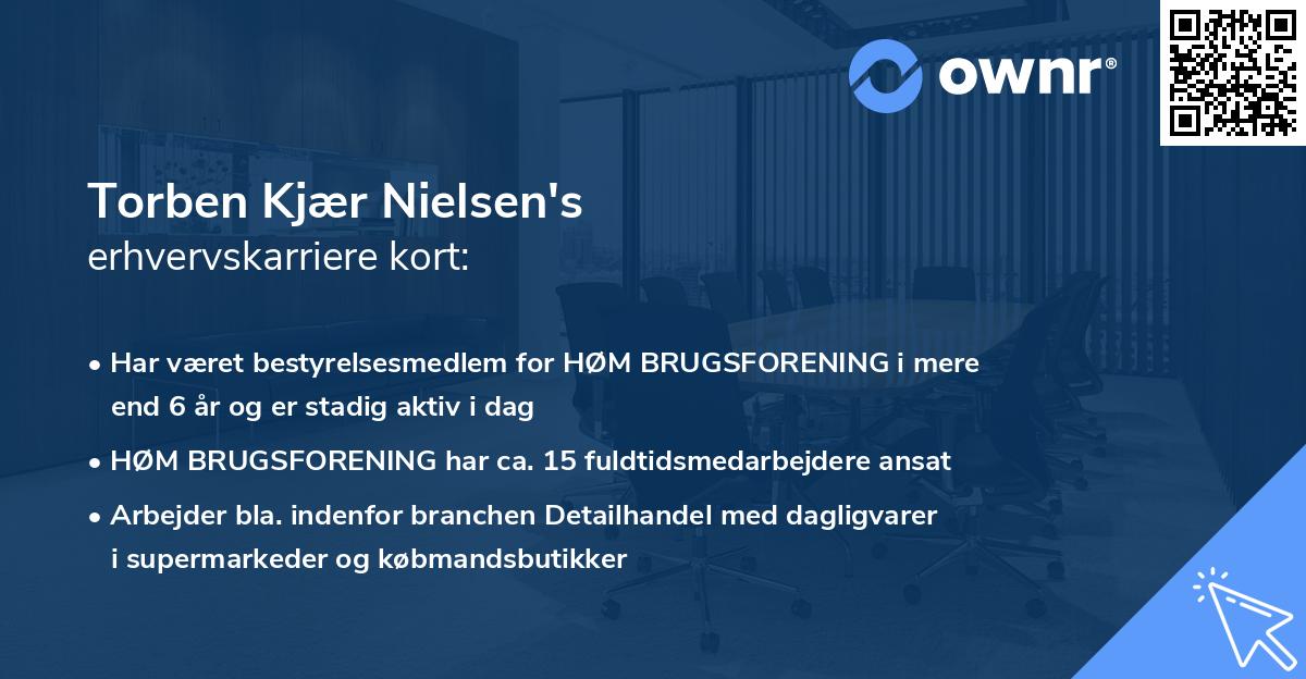 Torben Kjær Nielsen's erhvervskarriere kort