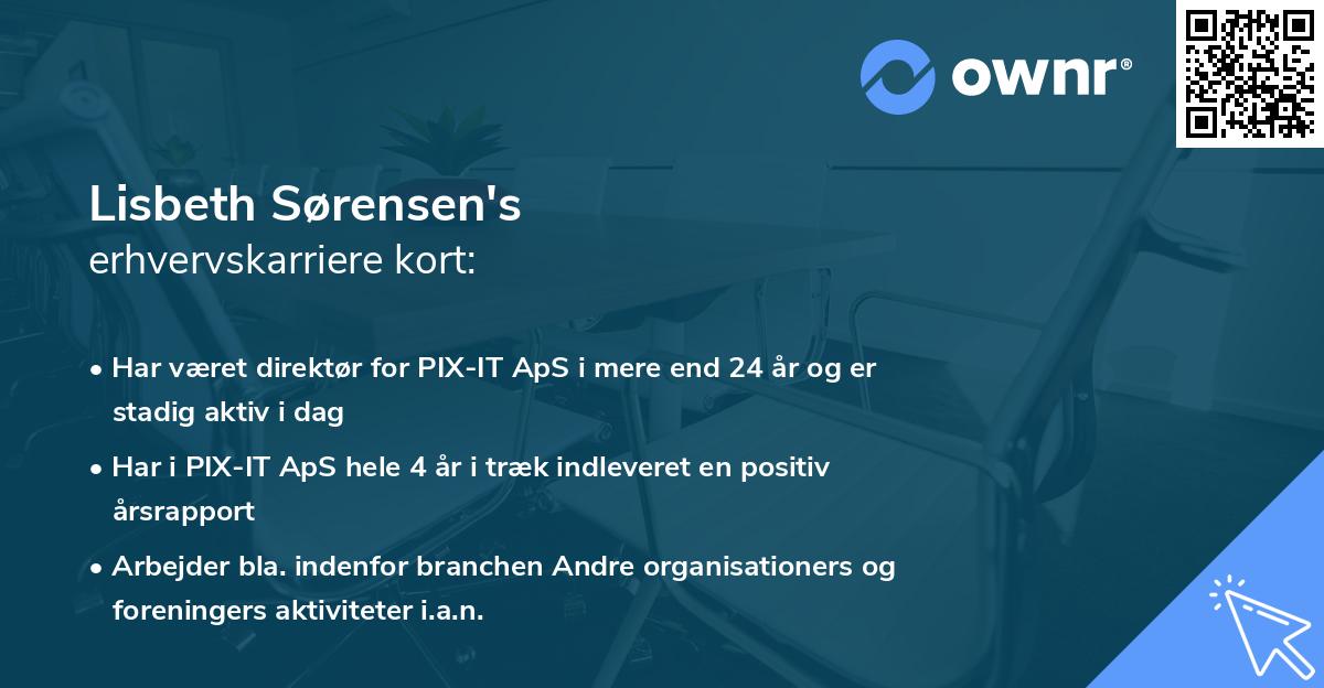 Lisbeth Sørensen's erhvervskarriere kort