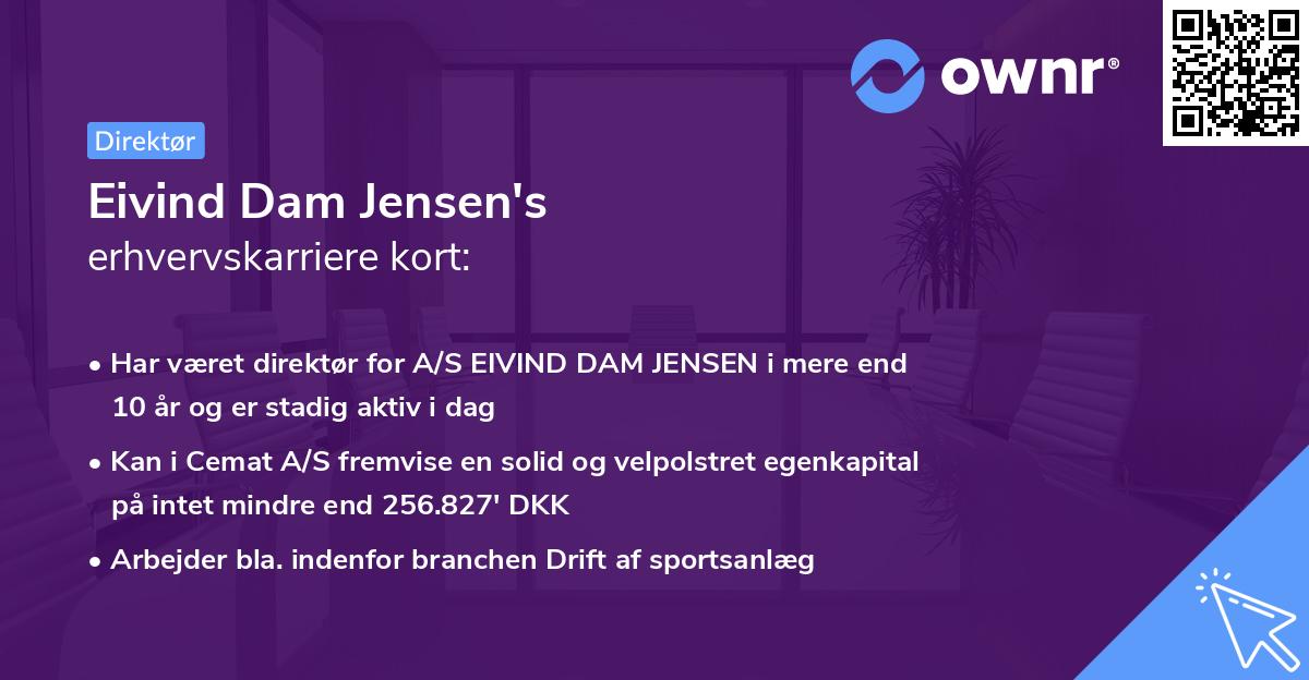 Eivind Dam Jensen's erhvervskarriere kort