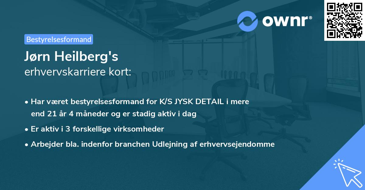 Jørn Heilberg's erhvervskarriere kort