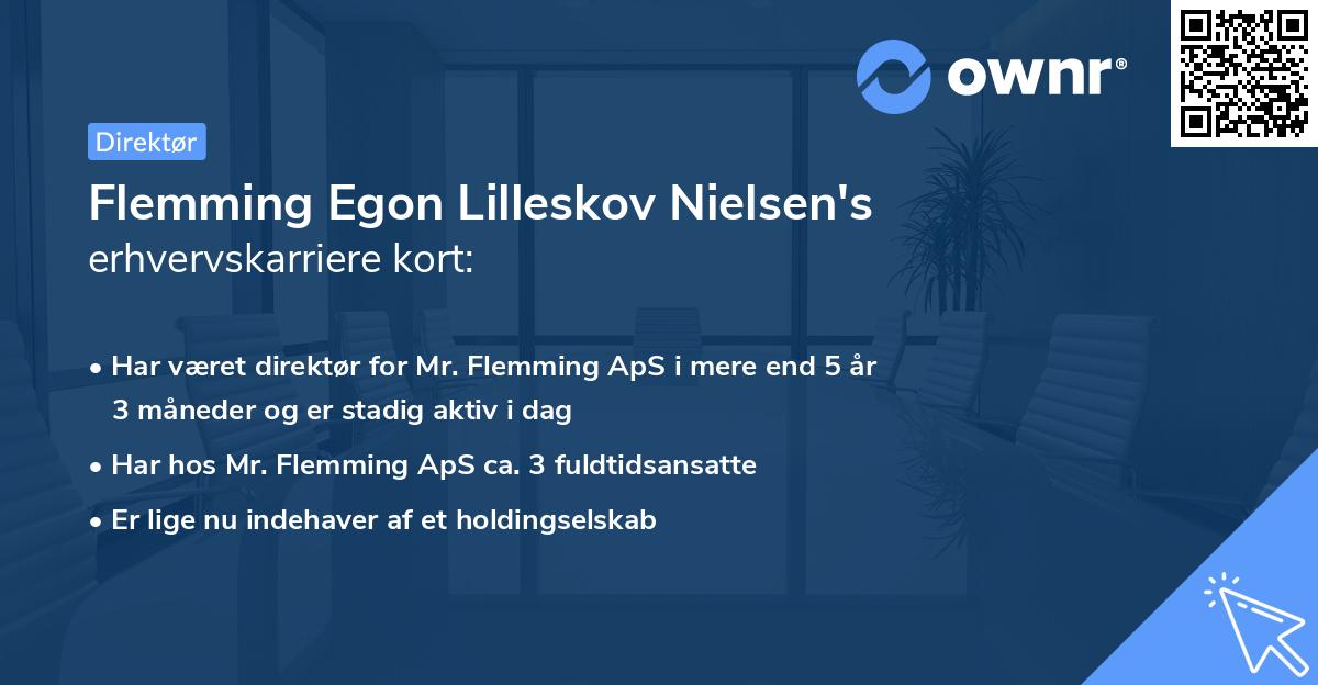 Flemming Egon Lilleskov Nielsen's erhvervskarriere kort