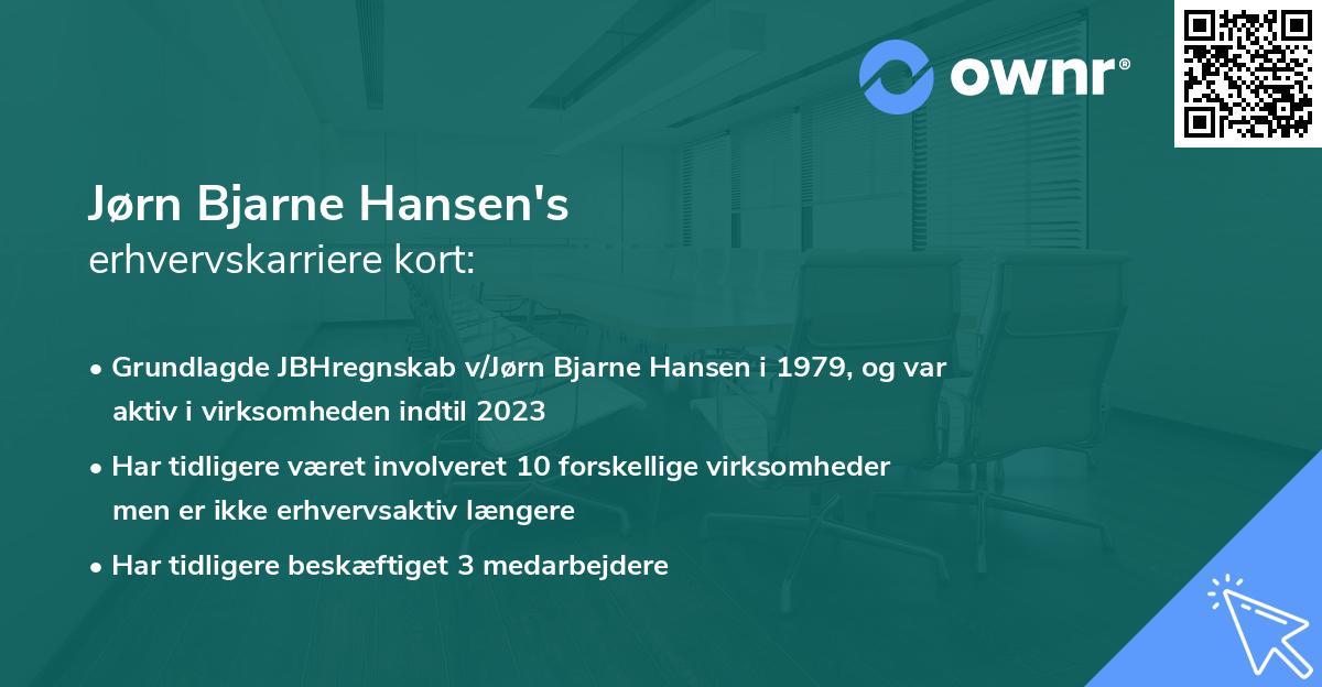 Jørn Bjarne Hansen's erhvervskarriere kort