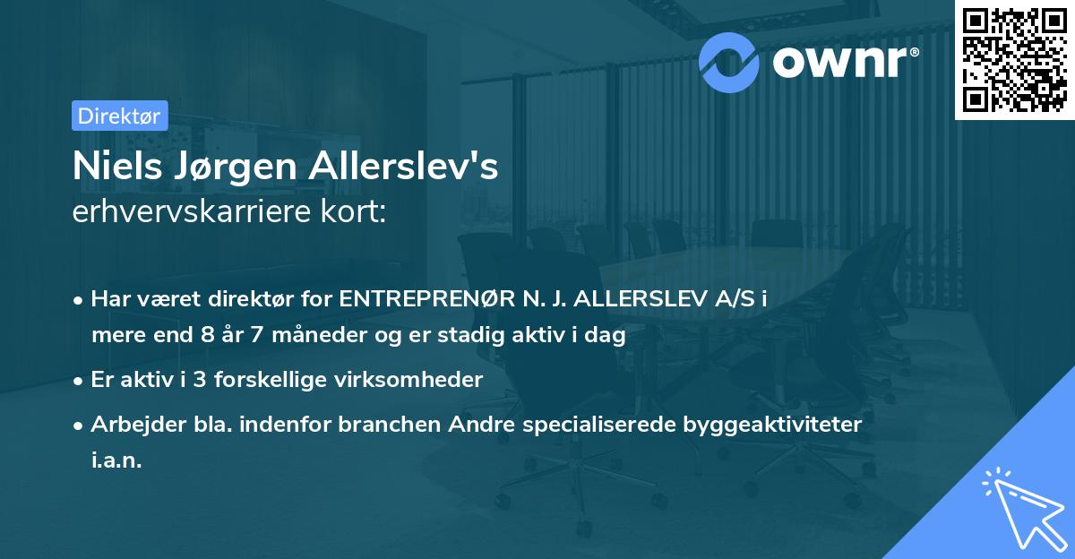 Niels Jørgen Allerslev's erhvervskarriere kort