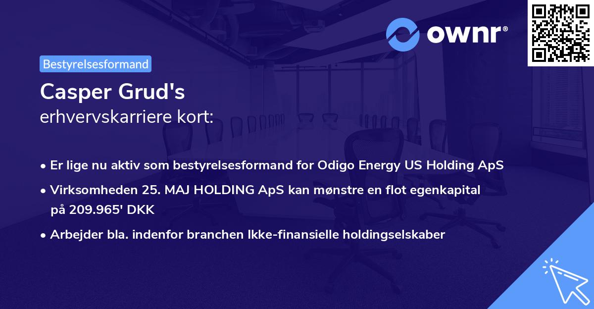 Casper Grud's erhvervskarriere kort