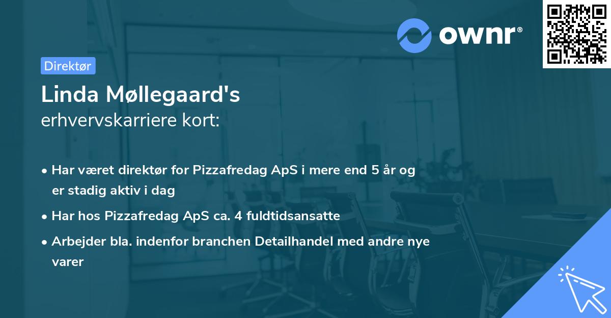 Linda Møllegaard's erhvervskarriere kort