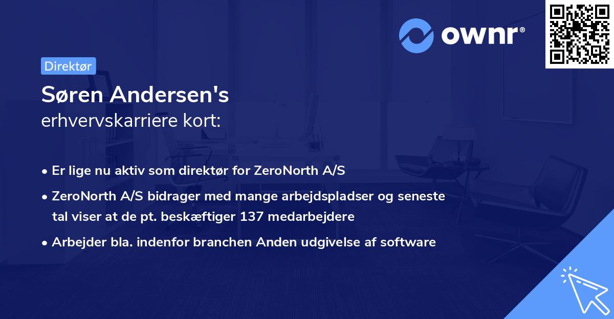 Søren Andersen's erhvervskarriere kort