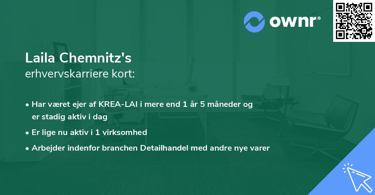 Laila Chemnitz's erhvervskarriere kort
