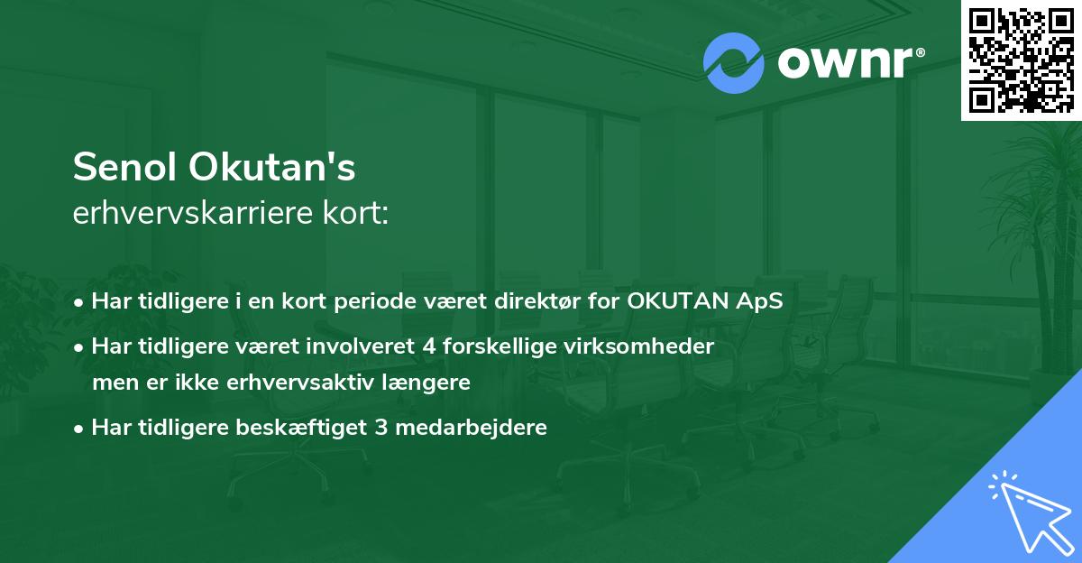 Senol Okutan's erhvervskarriere kort