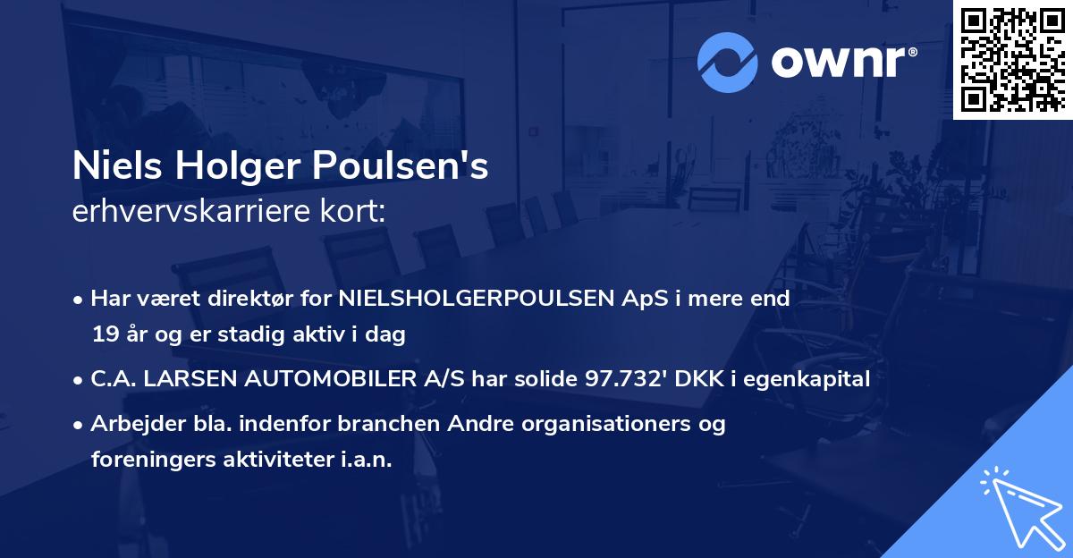 Niels Holger Poulsen's erhvervskarriere kort