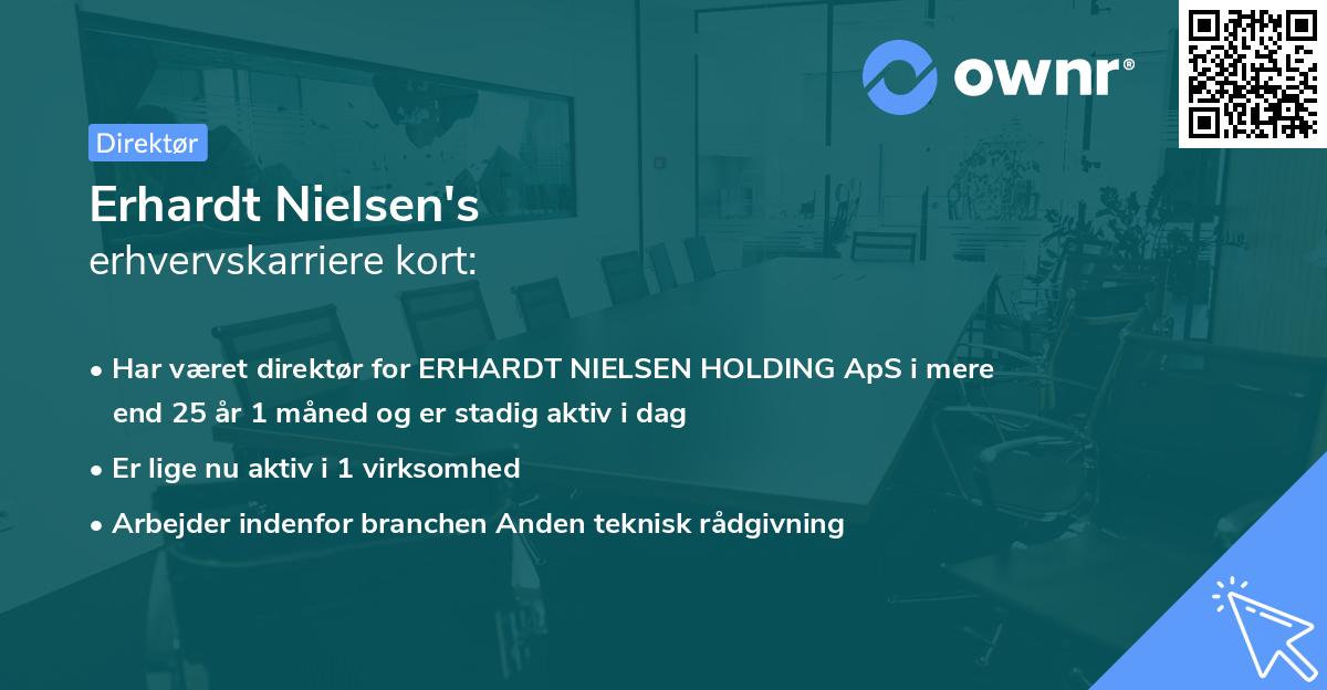 Erhardt Nielsen's erhvervskarriere kort