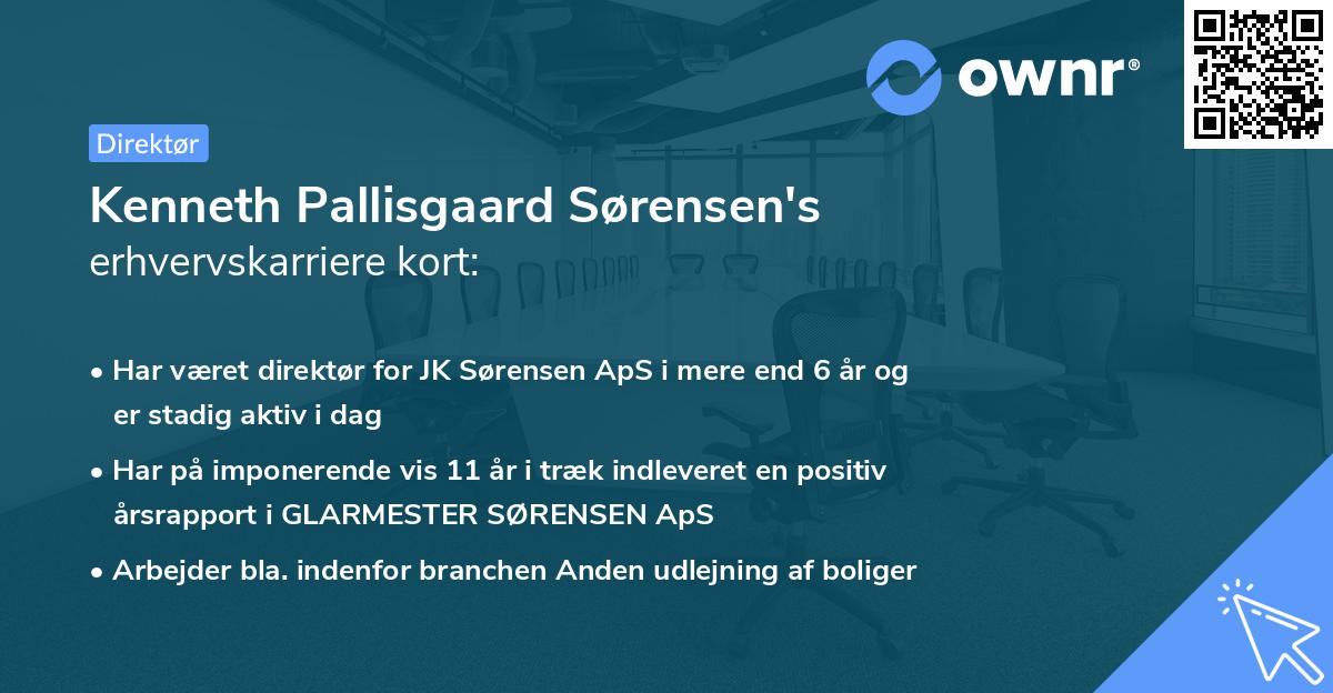 Kenneth Pallisgaard Sørensen's erhvervskarriere kort