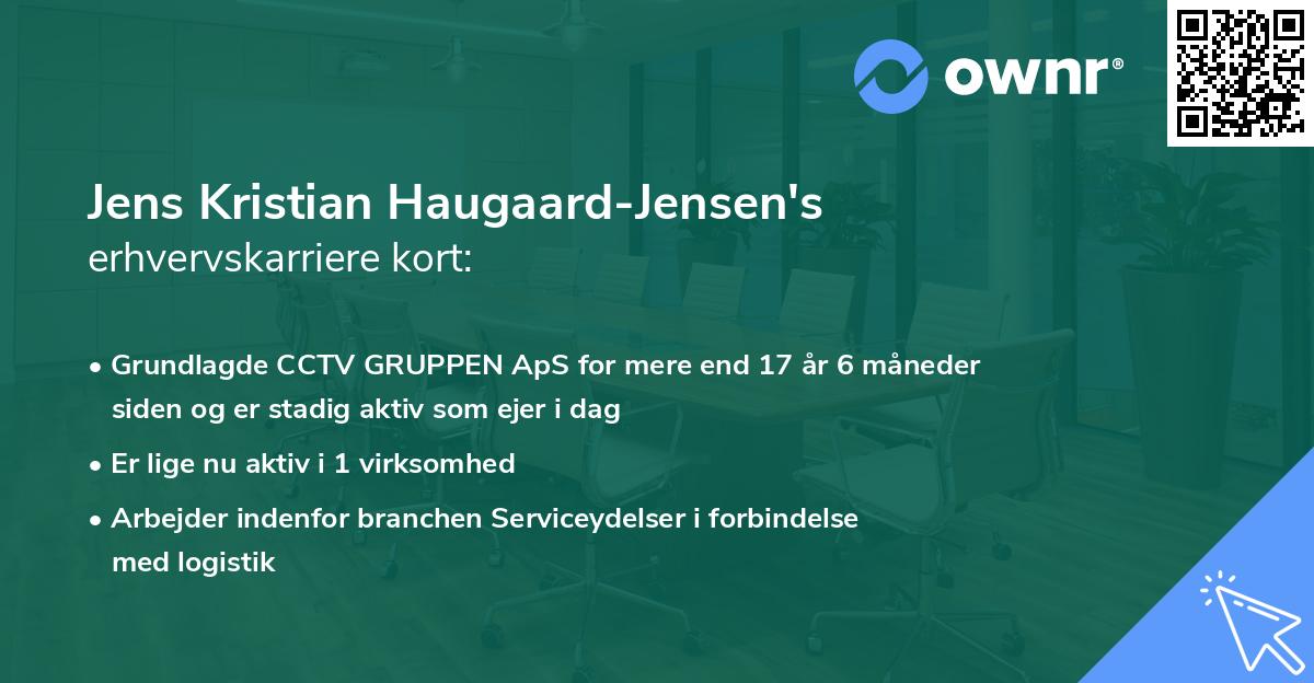 Jens Kristian Haugaard-Jensen's erhvervskarriere kort