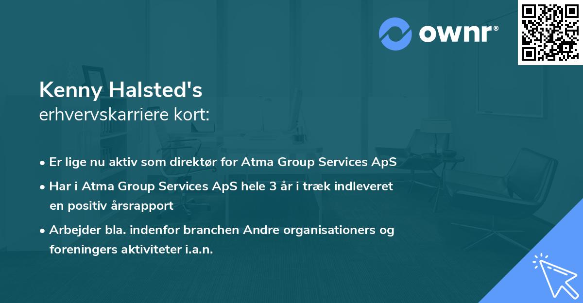 Kenny Halsted's erhvervskarriere kort