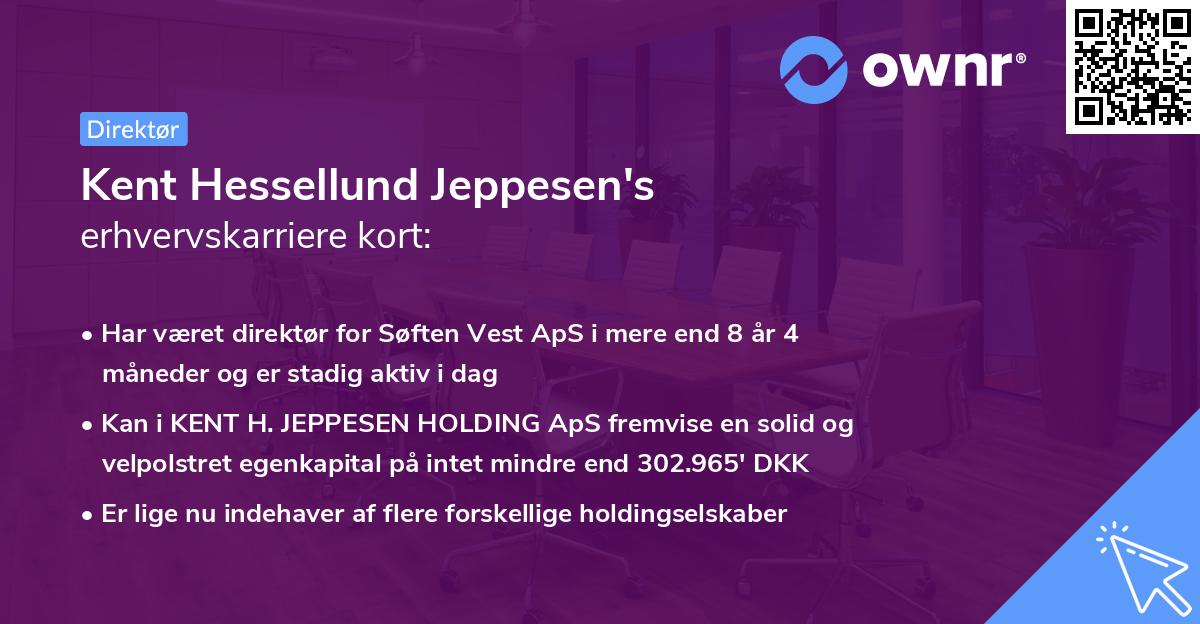 Kent Hessellund Jeppesen's erhvervskarriere kort