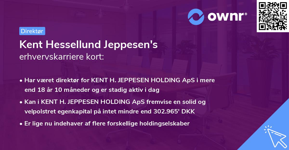 Kent Hessellund Jeppesen's erhvervskarriere kort