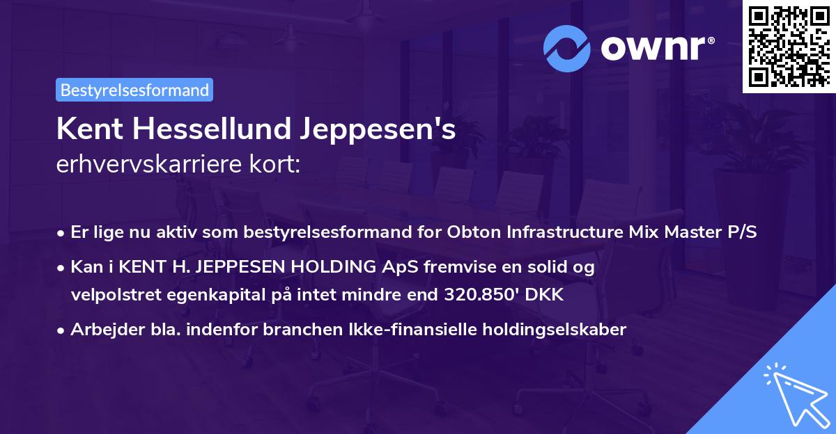Kent Hessellund Jeppesen's erhvervskarriere kort