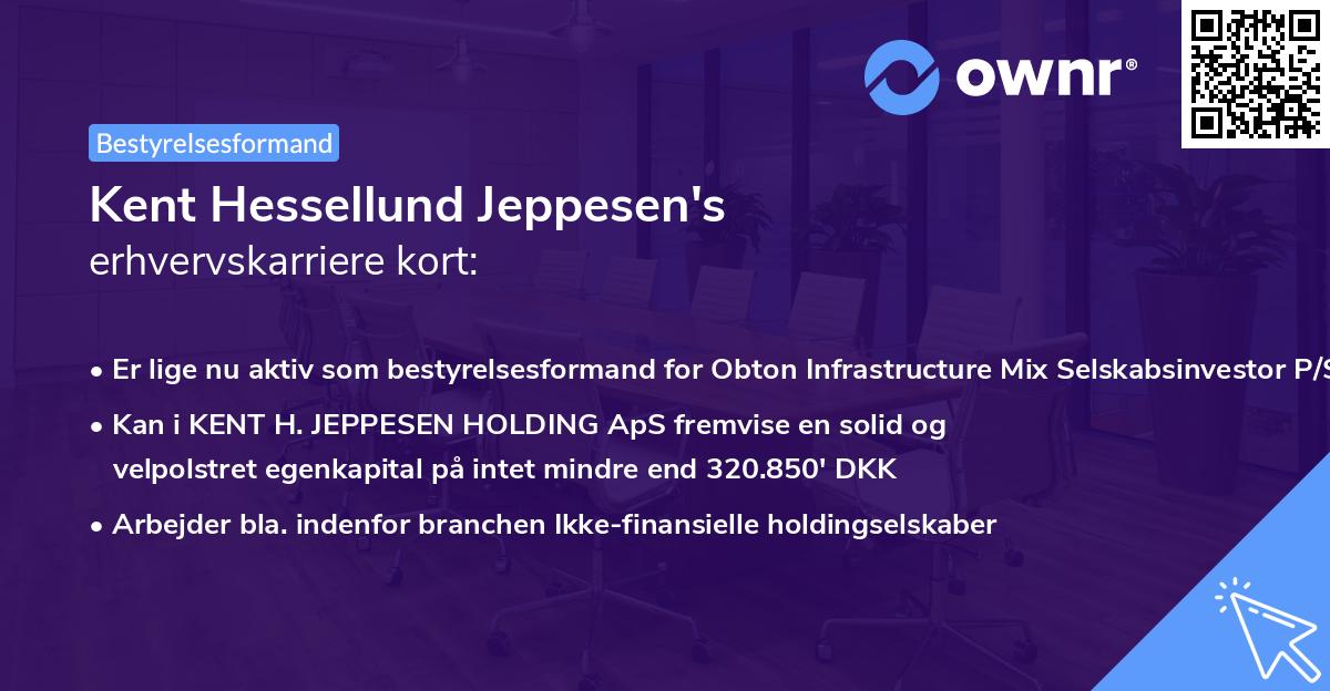 Kent Hessellund Jeppesen's erhvervskarriere kort