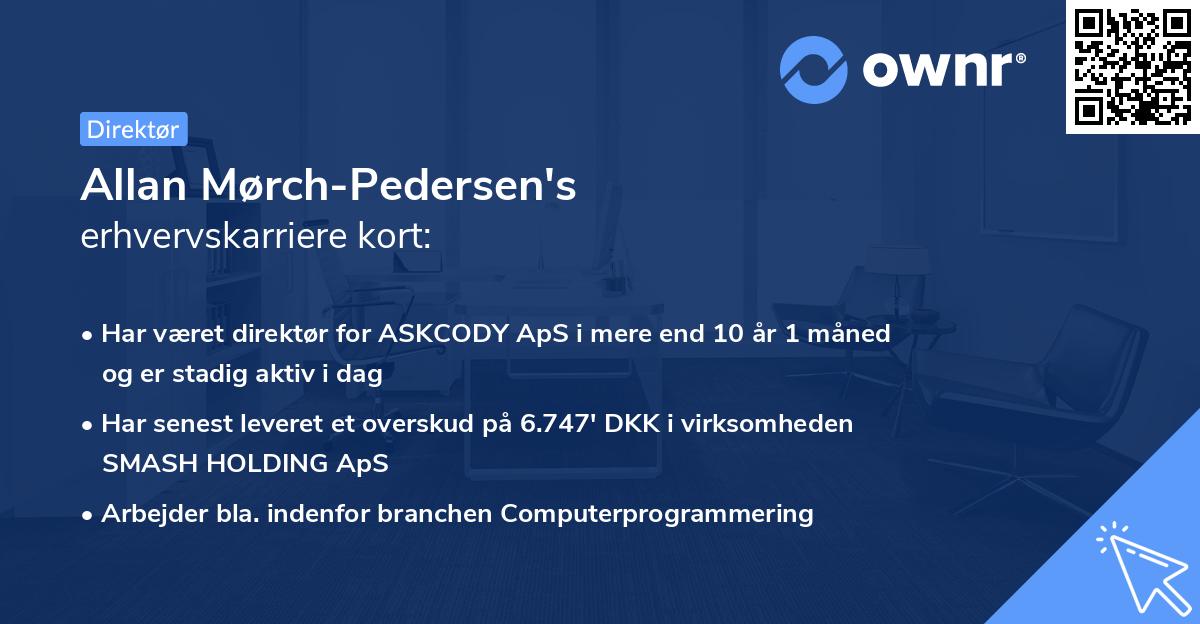 Allan Mørch-Pedersen's erhvervskarriere kort