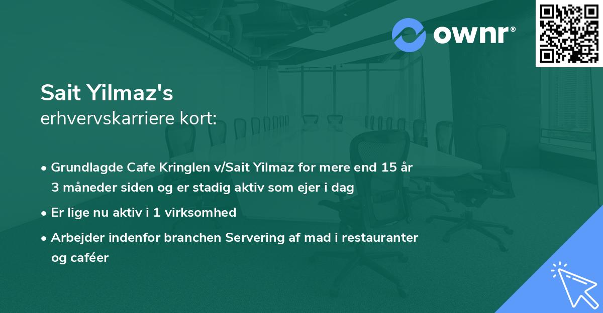 Sait Yilmaz's erhvervskarriere kort