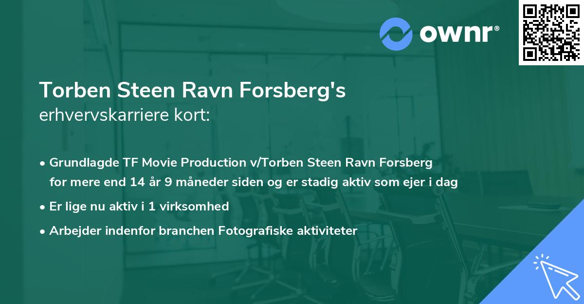 Torben Steen Ravn Forsberg's erhvervskarriere kort