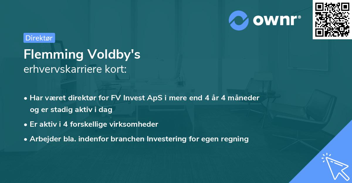 Flemming Voldby's erhvervskarriere kort