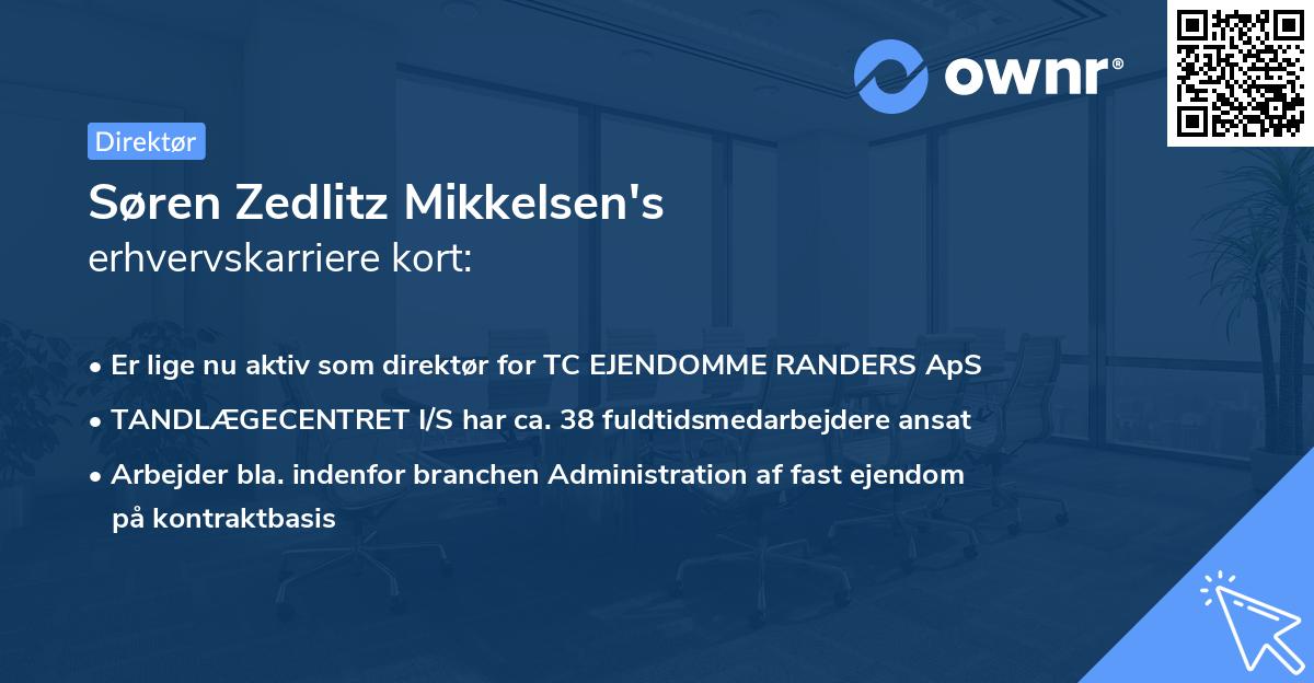 Søren Zedlitz Mikkelsen's erhvervskarriere kort