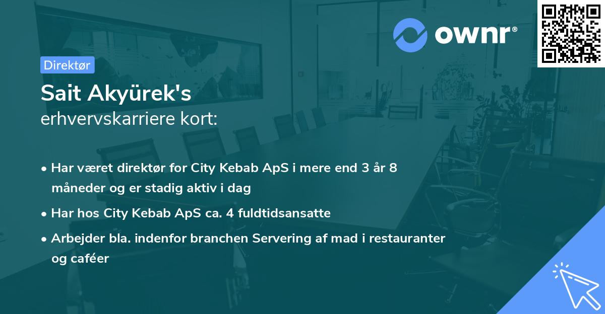 Sait Akyürek's erhvervskarriere kort