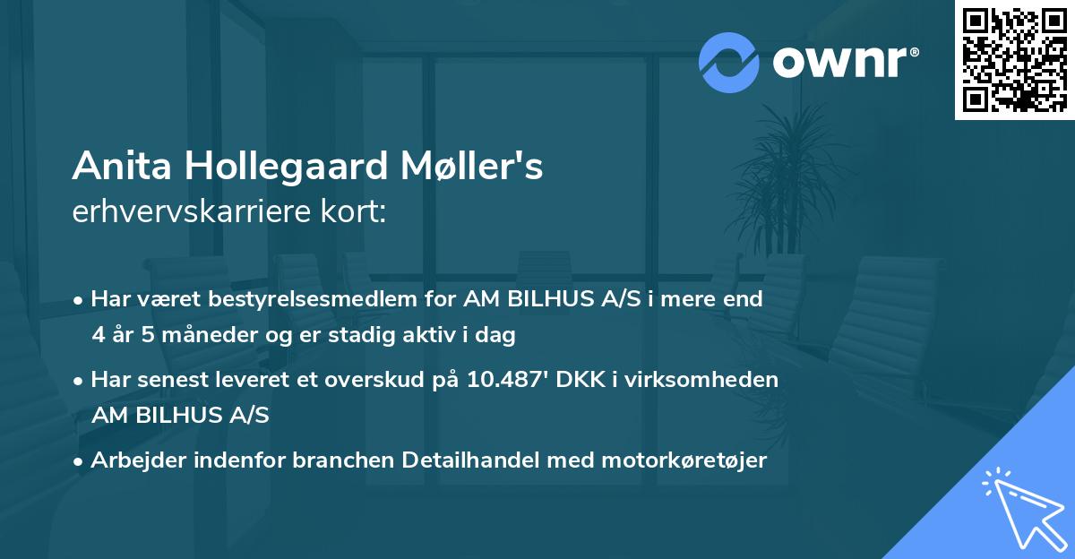 Anita Hollegaard Møller's erhvervskarriere kort