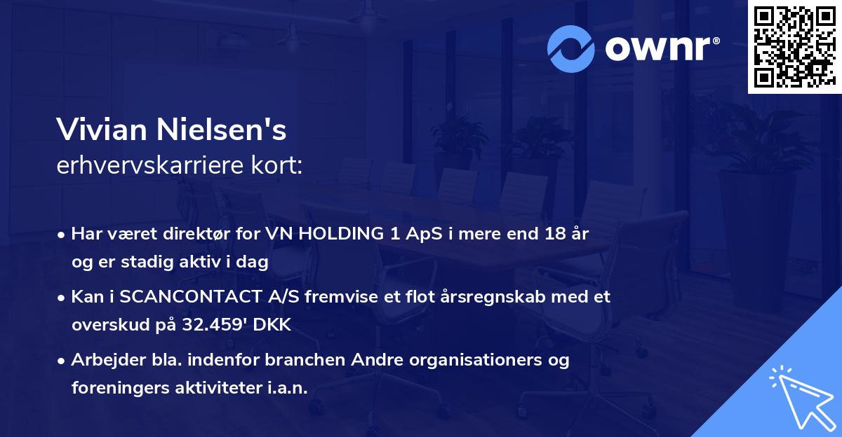 Vivian Nielsen's erhvervskarriere kort