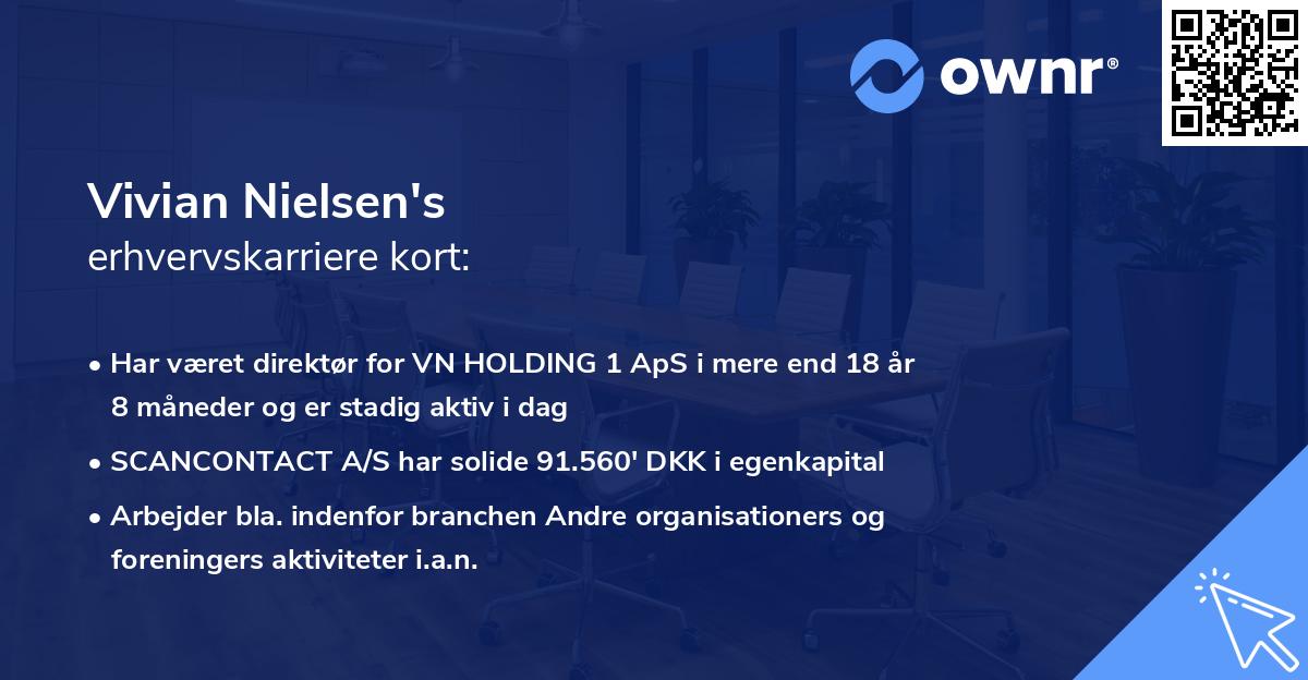 Vivian Nielsen's erhvervskarriere kort