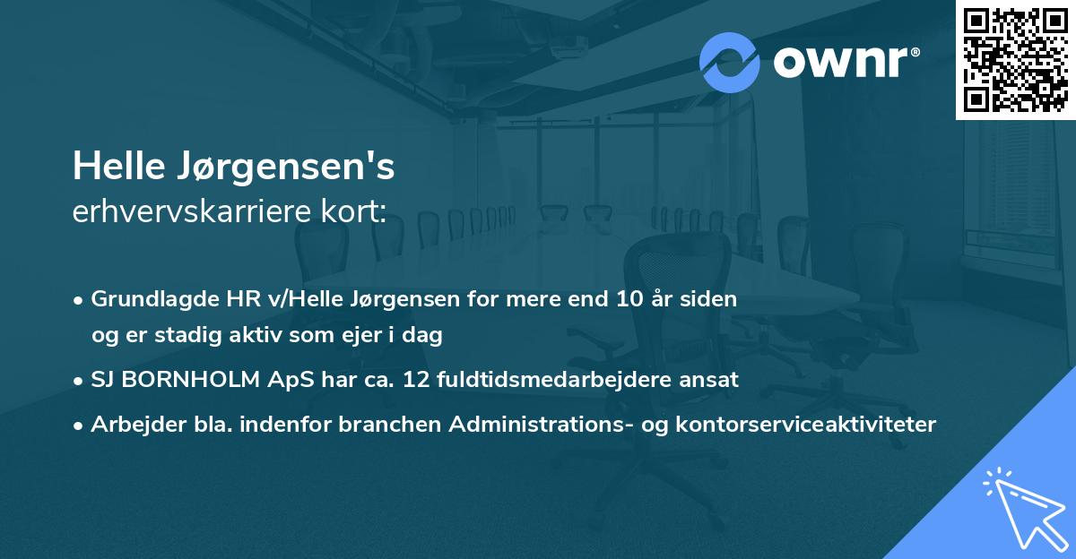 Helle Jørgensen's erhvervskarriere kort