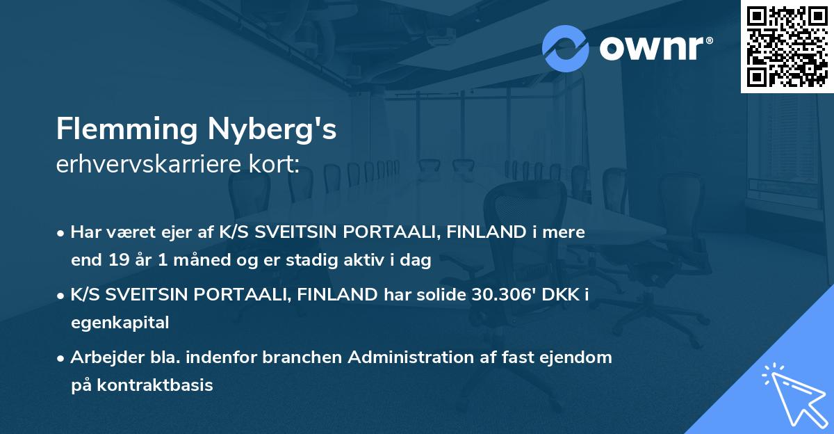 Flemming Nyberg's erhvervskarriere kort