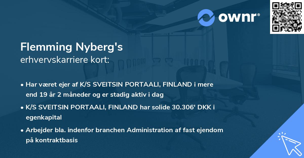 Flemming Nyberg's erhvervskarriere kort