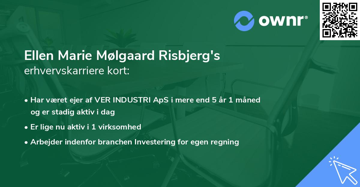 Ellen Marie Mølgaard Risbjerg's erhvervskarriere kort