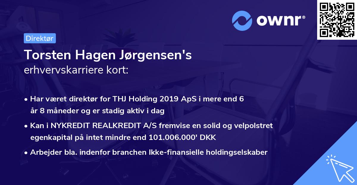 Torsten Hagen Jørgensen's erhvervskarriere kort