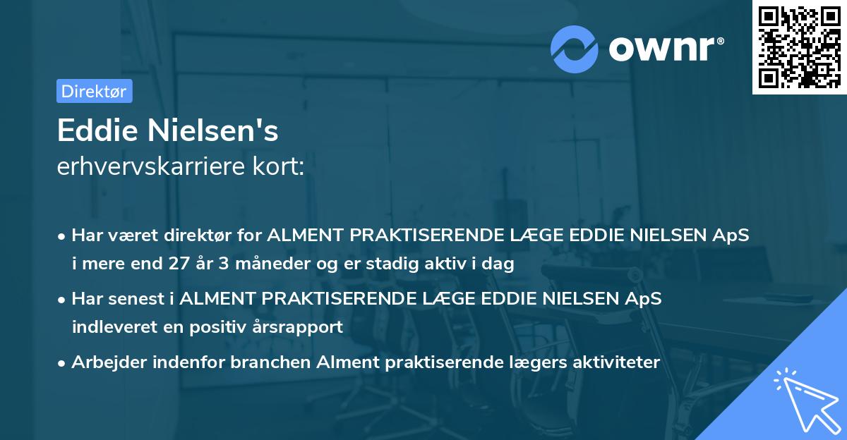 Eddie Nielsen's erhvervskarriere kort