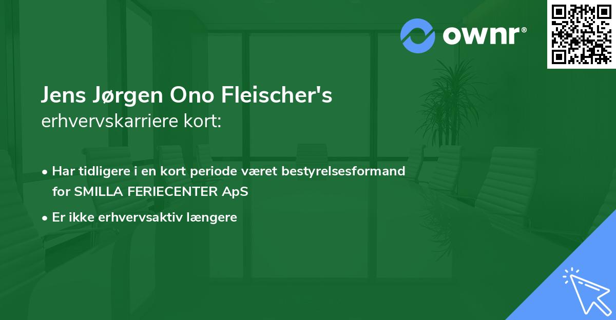 Jens Jørgen Ono Fleischer's erhvervskarriere kort