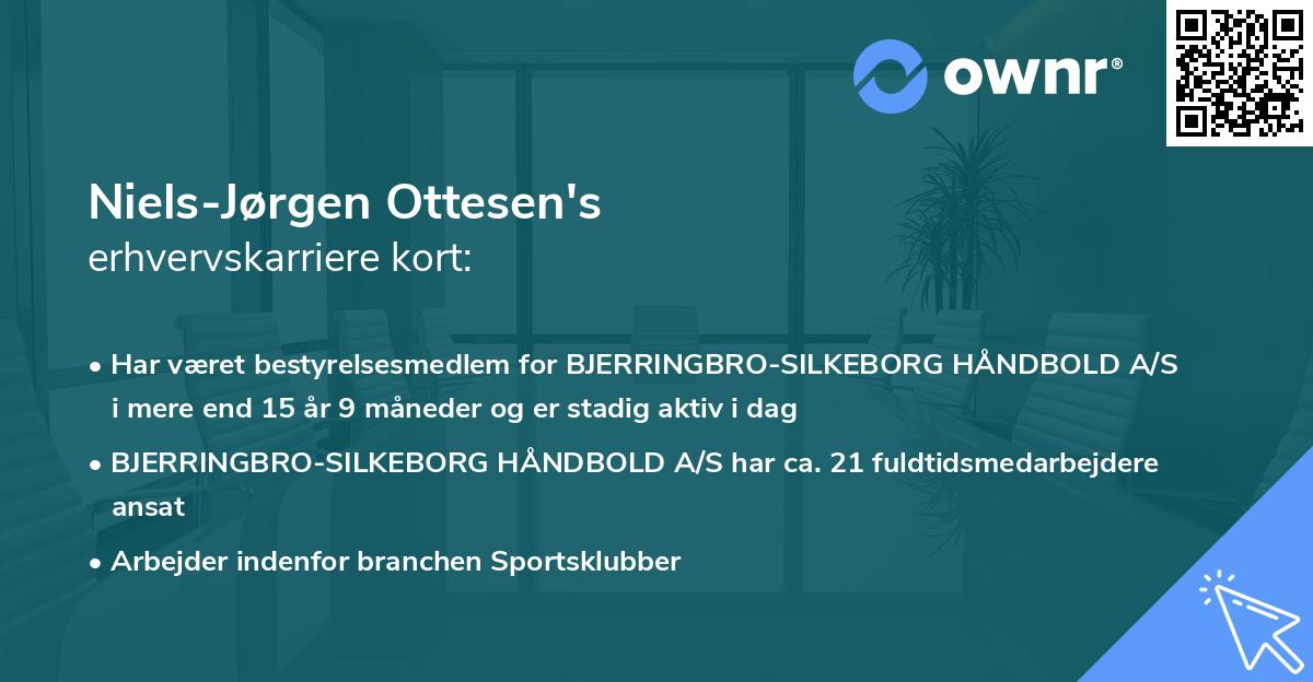 Niels-Jørgen Ottesen's erhvervskarriere kort