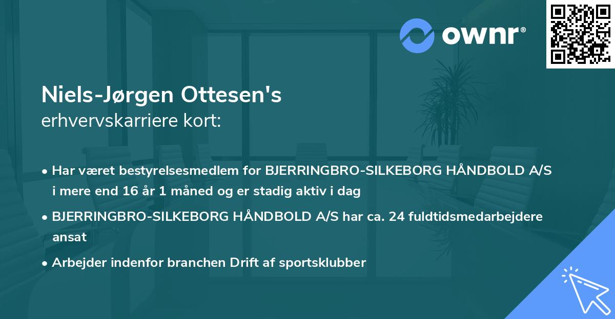 Niels-Jørgen Ottesen's erhvervskarriere kort