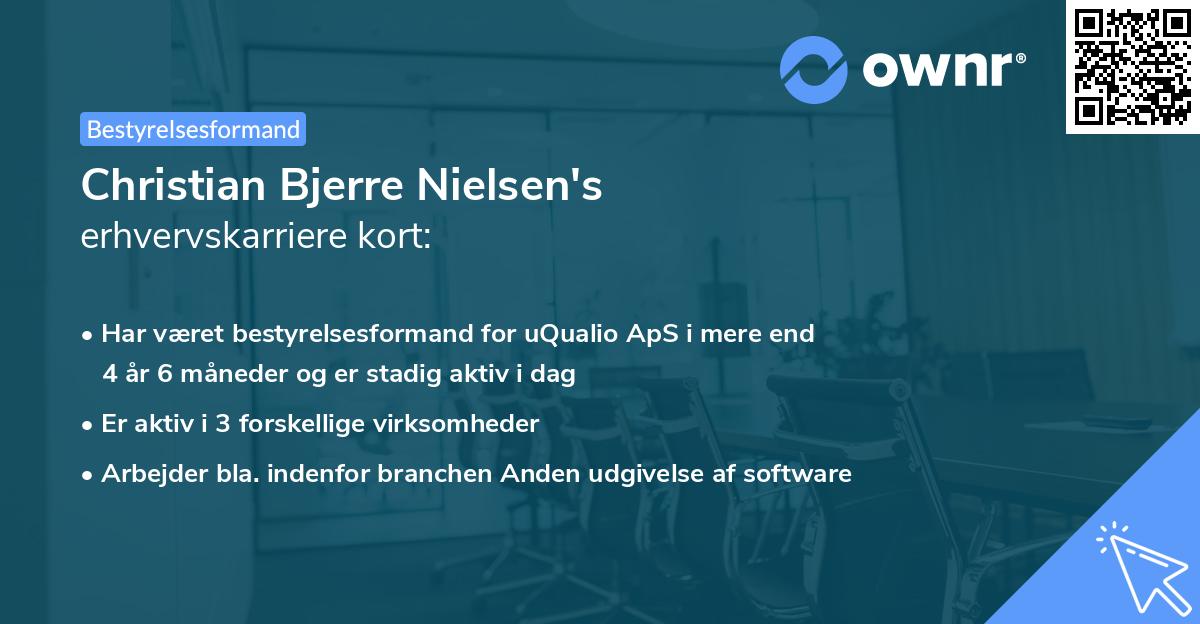 Christian Bjerre Nielsen's erhvervskarriere kort