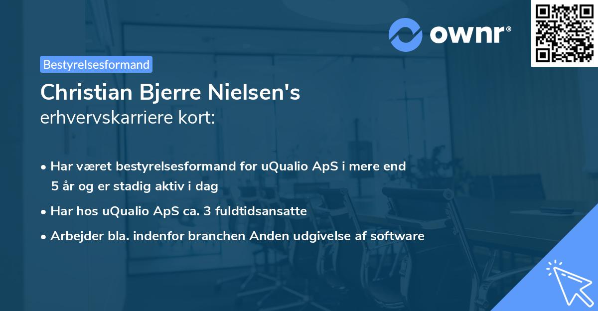 Christian Bjerre Nielsen's erhvervskarriere kort