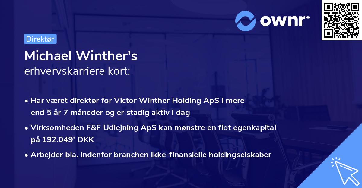 Michael Winther's erhvervskarriere kort
