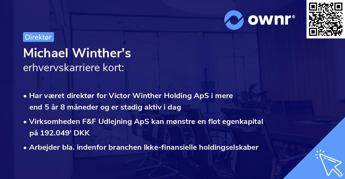 Michael Winther's erhvervskarriere kort