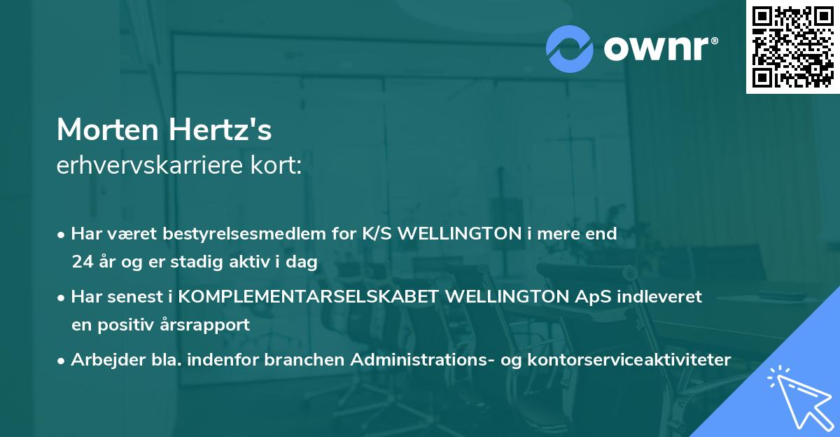 Morten Hertz's erhvervskarriere kort