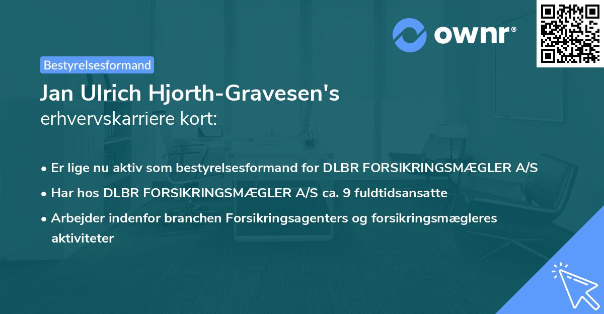 Jan Ulrich Hjorth-Gravesen's erhvervskarriere kort