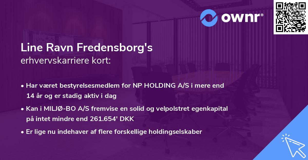 Line Ravn Fredensborg's erhvervskarriere kort